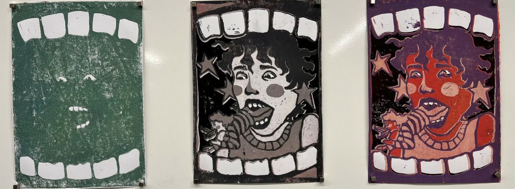 Bild: 1. Preis 17-19 Jahre -Carla Ziegenbalg_Linoldruck