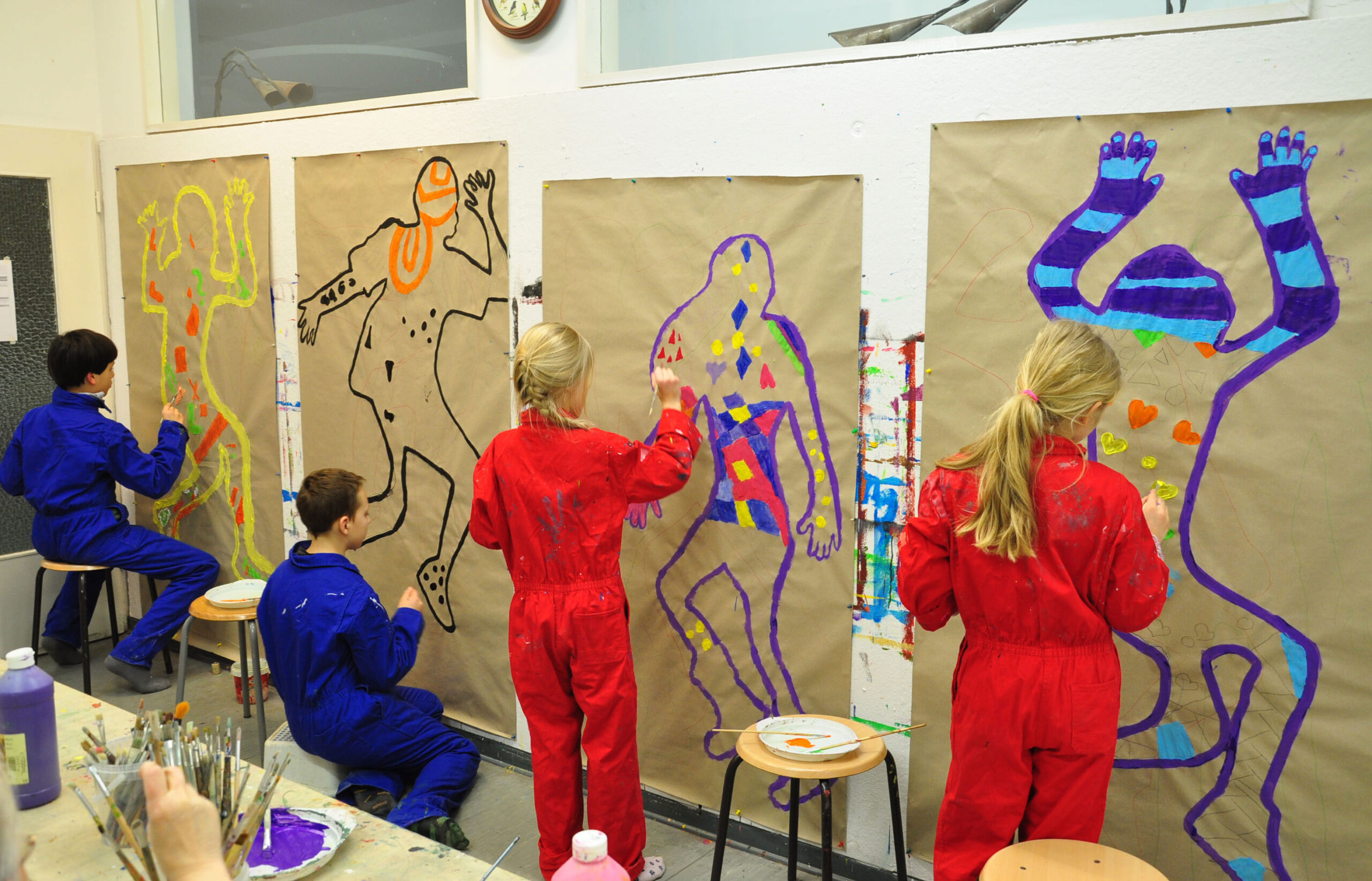 MiK Jugendkunstschule Berlin Mitte - ©Beate Schmitt, Wow! Freie Malerei!