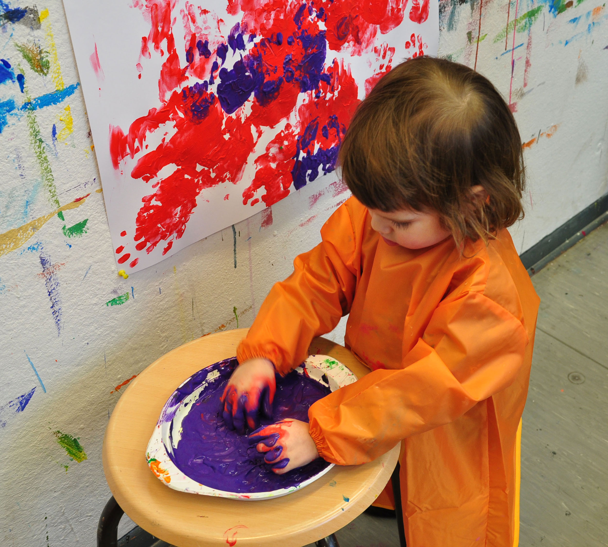 Frühkindliches Malen für die Kleinsten