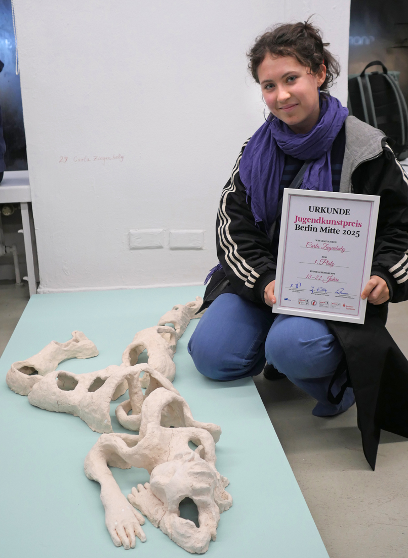 Jugendkunstpreis 2025 in der Galerie Nord | Kunstverein Tiergarten